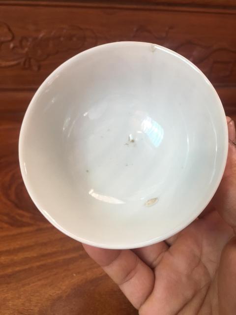 古玩陶瓷(清末民初)礬紅彩長壽紋茶碗一對拍賣,當前價格0元