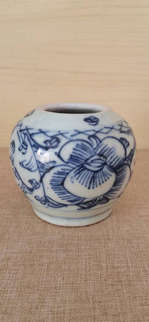 古玩陶瓷清代道光青花水呈拍賣，當前價格1500元
