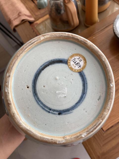 古玩陶瓷雍正青花博古圖罐拍賣，當前價格7888元