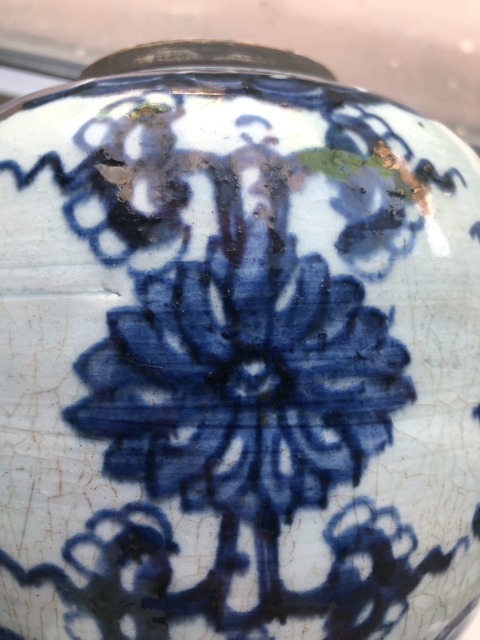 古玩陶瓷清早期康熙花間壽字紋青花蓋罐全品拍賣,當(dāng)前價(jià)格4999元