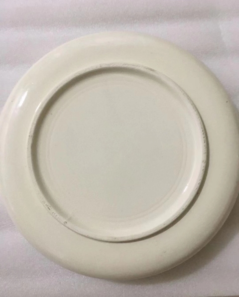 古玩陶瓷出口創匯期山水紋青花盤拍賣，當前價格398元