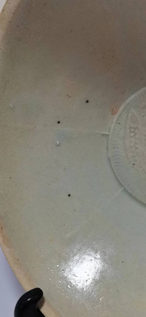 古玩陶瓷青白釉六出筋模印雙魚紋碗拍賣，當前價格5500元