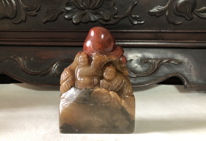 古玩雜項壽山石老印章拍賣,當前價格9999元