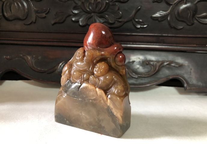 古玩雜項壽山石老印章拍賣,當前價格9999元