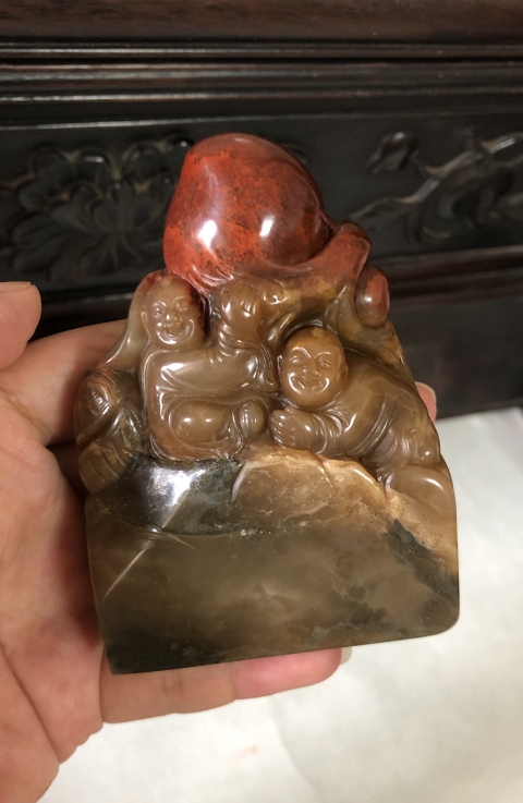 古玩雜項壽山石老印章拍賣,當前價格9999元
