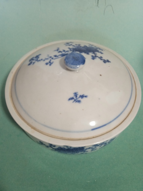 古玩陶瓷清青花花鳥紋盆鍋拍賣,當(dāng)前價(jià)格999元