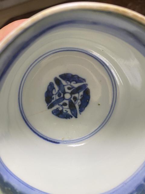 古玩陶瓷日本大正大明成化年制款青花彩繪杯拍賣,當前價格230元