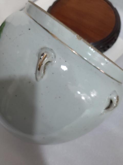 古玩陶瓷民國·貼花貴子連生紋粥罐真品鑒賞圖