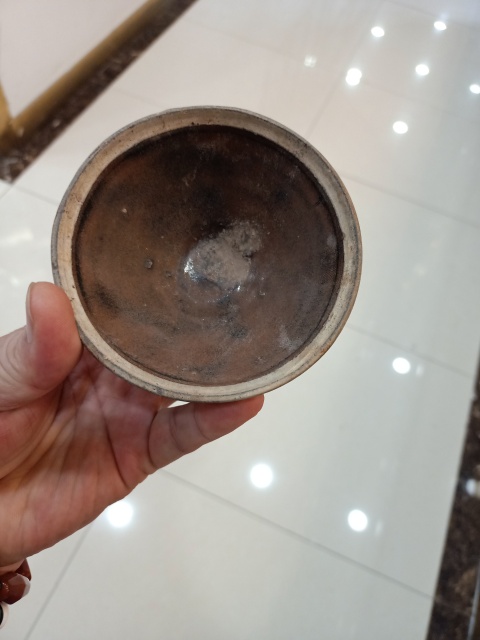 古玩陶瓷褐釉白覆輪盞拍賣，當前價格6600元