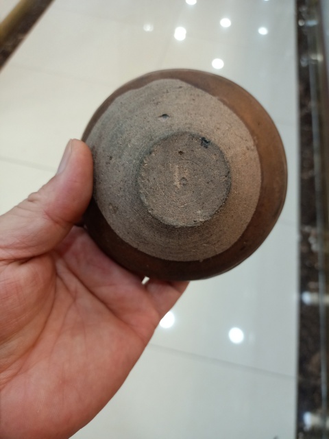 古玩陶瓷褐釉白覆輪盞拍賣，當前價格6600元