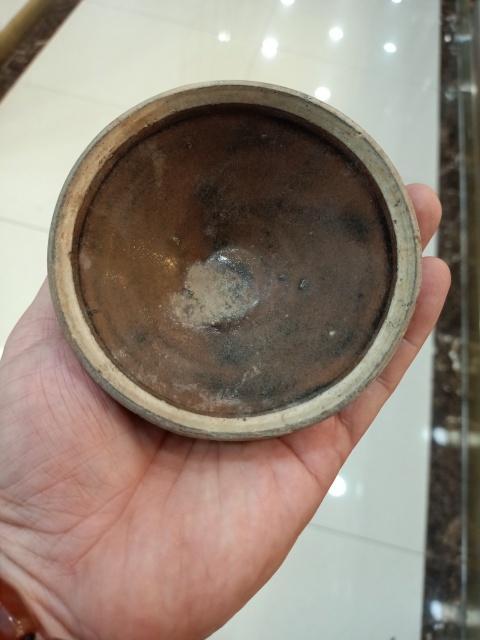 古玩陶瓷褐釉白覆輪盞拍賣，當前價格6600元