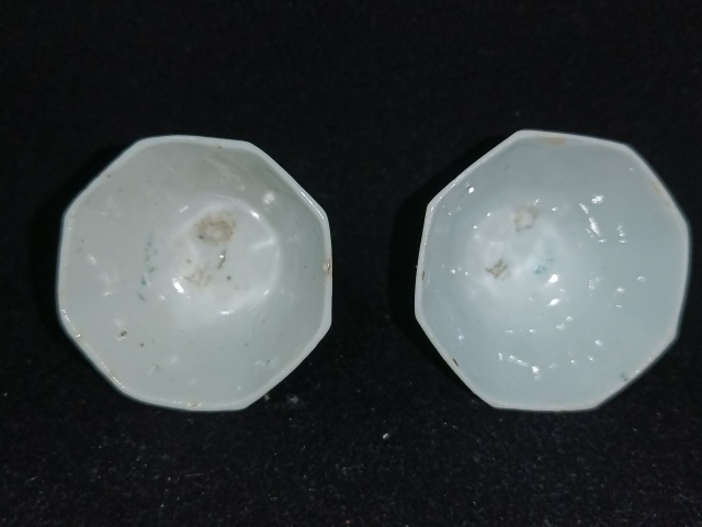 古玩陶瓷晚清.粉彩四季花卉紋八方杯拍賣,當前價格380元