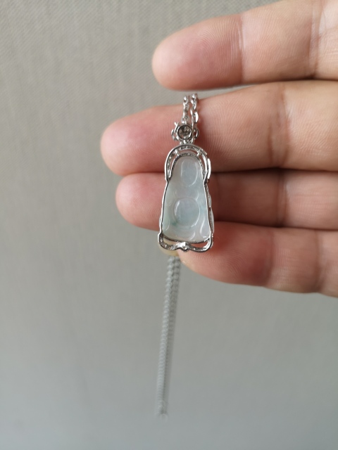 古玩玉器翡翠彌勒拍賣，當(dāng)前價格298元