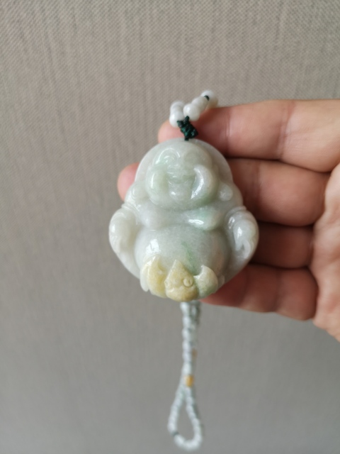 古玩玉器翡翠彌勒拍賣，當前價格998元