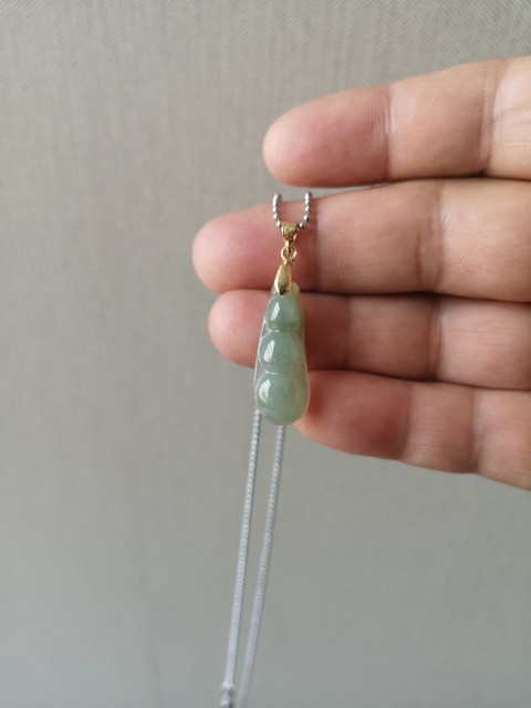 古玩玉器翡翠福豆拍賣，當(dāng)前價(jià)格298元