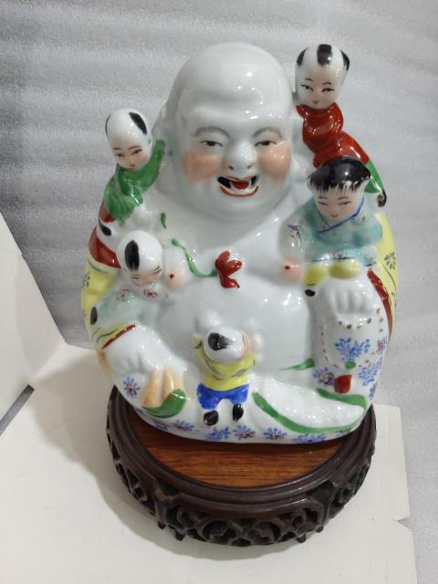 古玩陶瓷雙11秒殺創匯五子彌勒佛拍賣,當前價格0元
