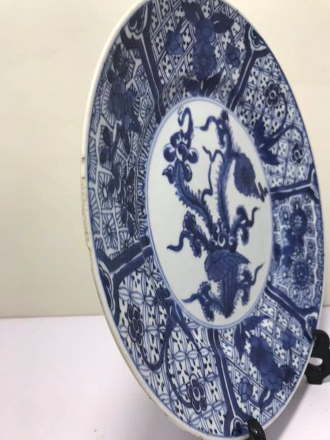 古玩陶瓷青花花卉紋盤拍賣,當(dāng)前價格5300元