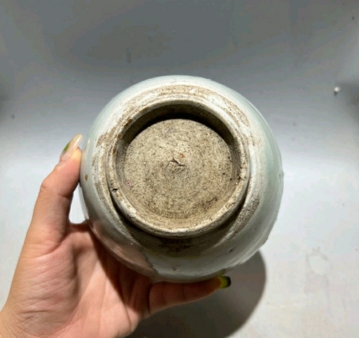 古玩陶瓷龍泉窯系青瓷唇口罐拍賣，當前價格39980元