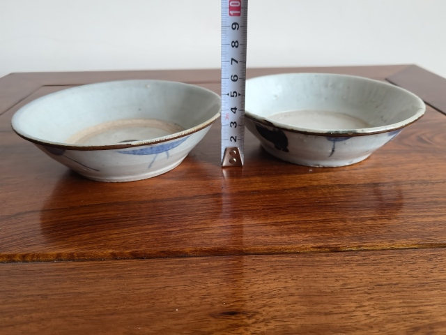 古玩陶瓷明晚期花卉紋青花碗(把玩學習佳品)拍賣,當前價格125元