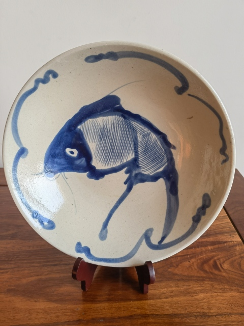 古玩陶瓷這么好的品相魚盤漂亮還是難得拍賣,當前價格288元