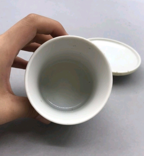 古玩陶瓷六十至八十年代描金竹紋蓋杯拍賣,當前價格160元