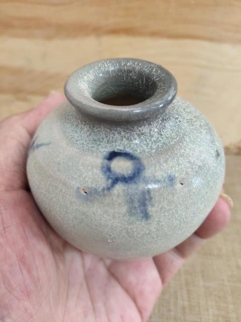 古玩陶瓷明晚期-青花花卉紋小罐拍賣，當前價格900元