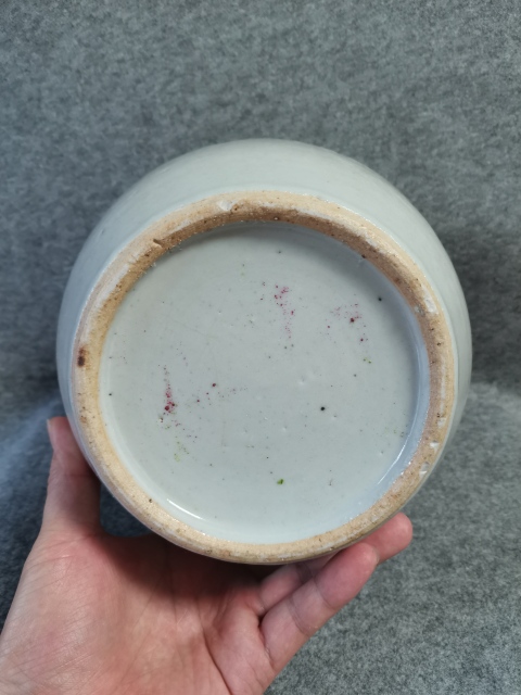 古玩陶瓷民國大名家花鳥紋淺絳彩冬瓜罐拍賣，當前價格1800元