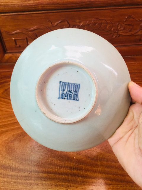 古玩陶瓷豆青釉碗拍賣,當前價格0元