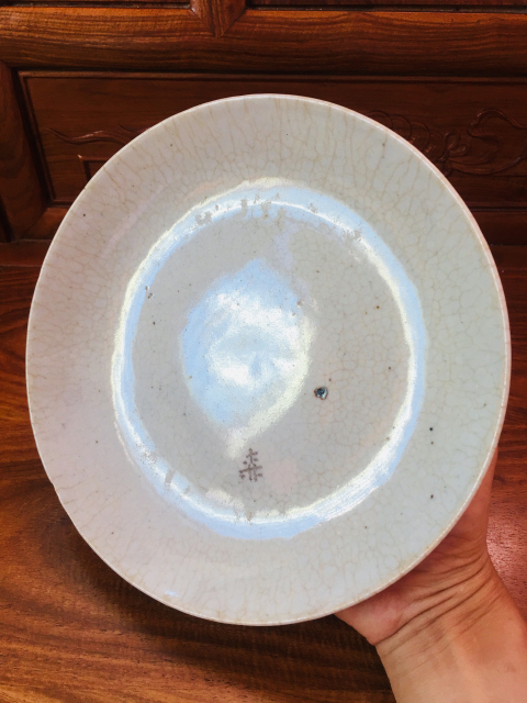 古玩陶瓷哥釉盤拍賣，當前價格1800元