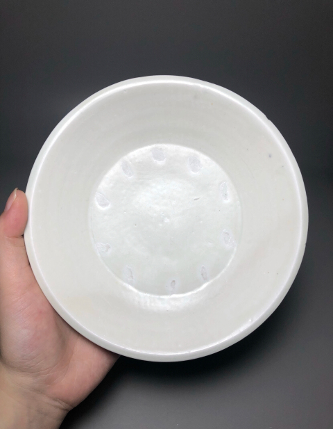 古玩陶瓷（精品釉水好）宋代邢窯白釉盤拍賣，當前價格8888元