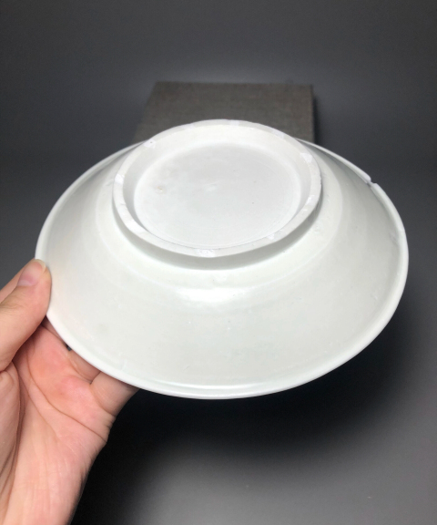 古玩陶瓷（精品釉水好）宋代邢窯白釉盤拍賣，當前價格8888元