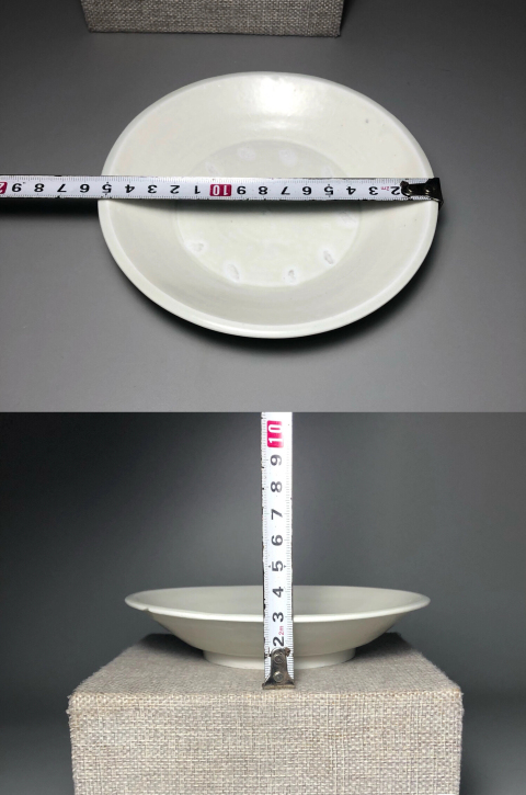 古玩陶瓷（精品釉水好）宋代邢窯白釉盤拍賣，當前價格8888元