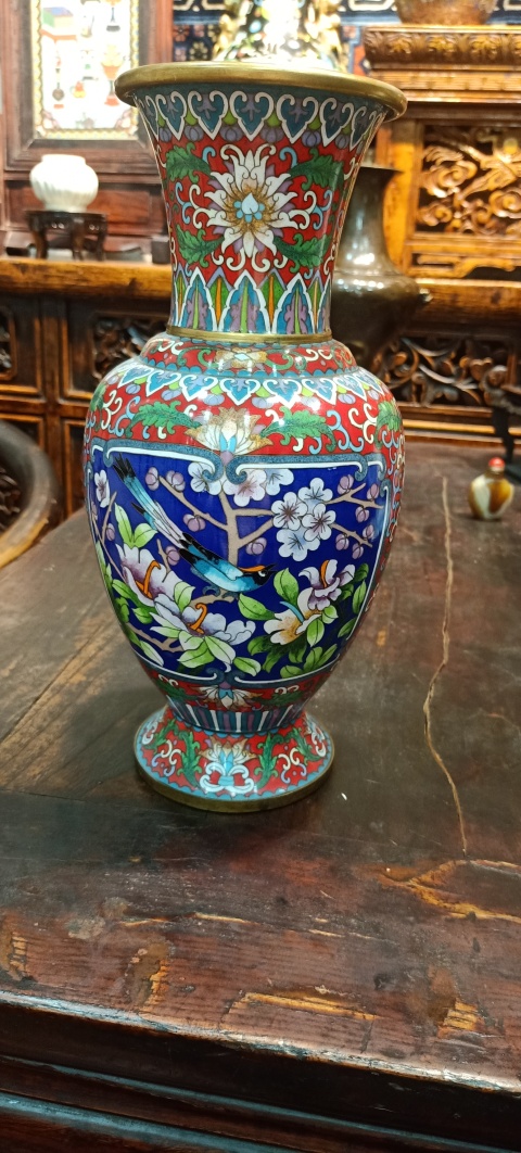 古玩雜項(xiàng)景泰藍(lán)花瓶拍賣,當(dāng)前價(jià)格1999元