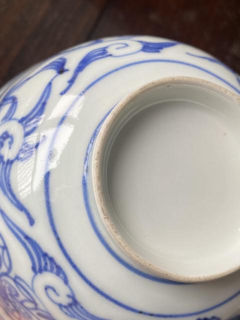 古玩陶瓷十九世紀晚期至二十世紀初期花卉紋青花杯拍賣，當前價格350元