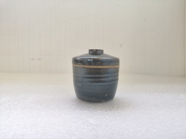 古玩陶瓷清代磁州窯系蓋罐拍賣(mài)，當(dāng)前價(jià)格450元