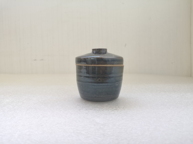 古玩陶瓷清代磁州窯系蓋罐拍賣(mài)，當(dāng)前價(jià)格450元