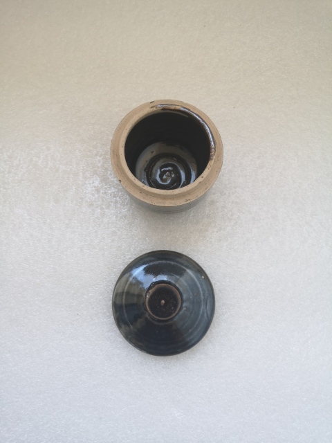 古玩陶瓷清代磁州窯系蓋罐拍賣(mài)，當(dāng)前價(jià)格450元