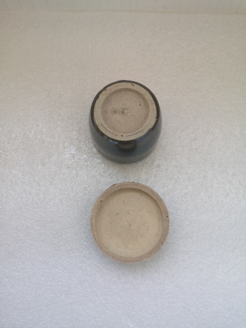 古玩陶瓷清代磁州窯系蓋罐拍賣(mài)，當(dāng)前價(jià)格450元