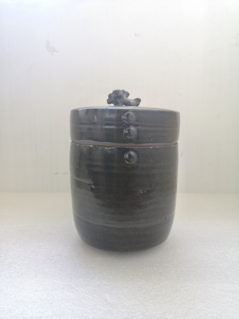 古玩陶瓷磁州窯茶葉末釉蓋缸拍賣，當(dāng)前價(jià)格580元