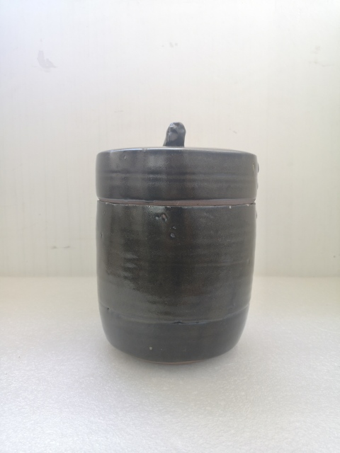 古玩陶瓷磁州窯茶葉末釉蓋缸拍賣，當(dāng)前價(jià)格580元