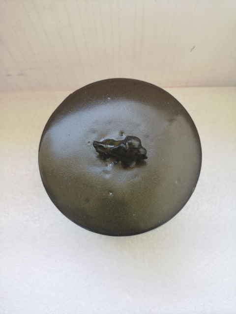 古玩陶瓷磁州窯茶葉末釉蓋缸拍賣，當(dāng)前價(jià)格580元