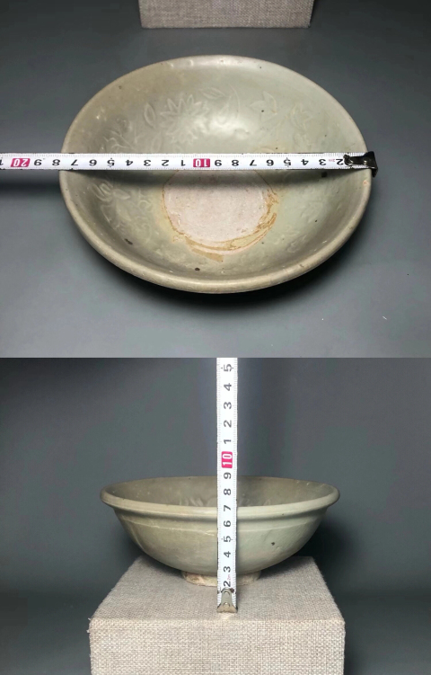 古玩陶瓷（精品細路）龍泉釉纏枝花卉紋大碗拍賣，當前價格0元