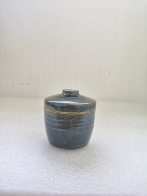 古玩陶瓷清代磁州窯系蓋罐拍賣(mài)，當(dāng)前價(jià)格450元