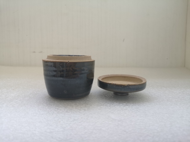古玩陶瓷清代磁州窯系蓋罐拍賣(mài)，當(dāng)前價(jià)格450元