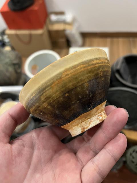 古玩陶瓷宋代白覆輪褐釉盞拍賣,當前價格1188元
