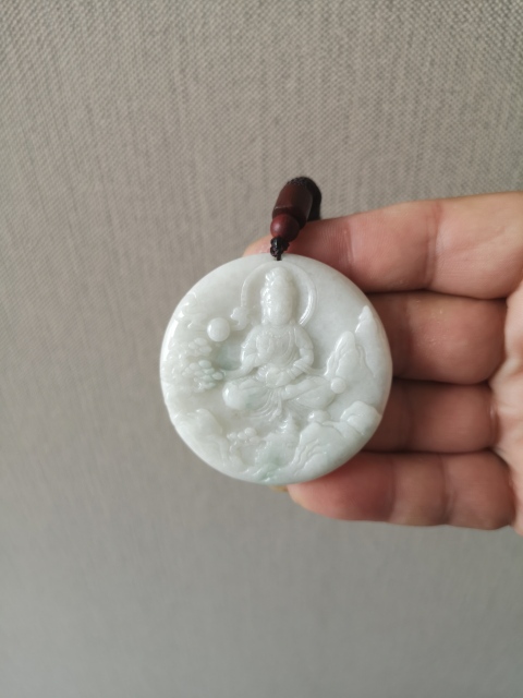 古玩玉器觀音牌子拍賣,當前價格398元
