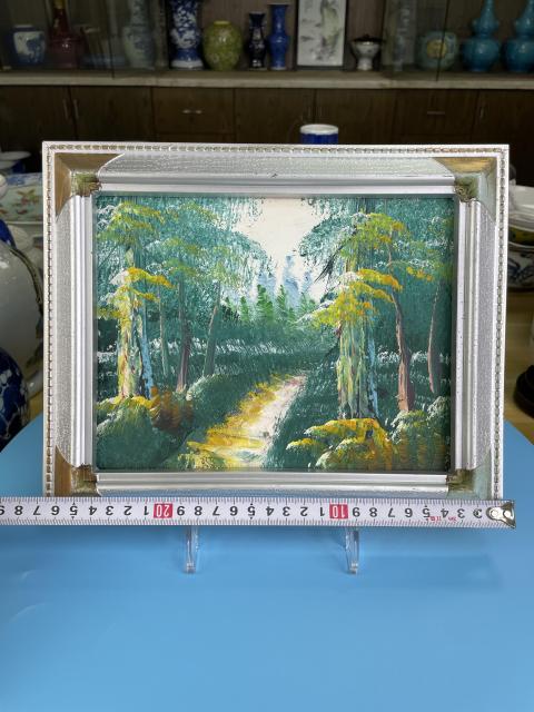 古玩字畫歐洲回流 風景油畫拍賣,當前價格280元