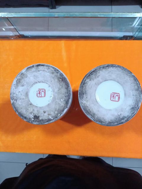 古玩陶瓷民國粉彩山水帽筒拍賣，當前價格2280元