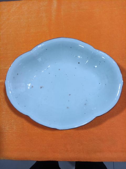 古玩陶瓷清晚期粉彩花鳥紋供盤拍賣，當前價格1680元