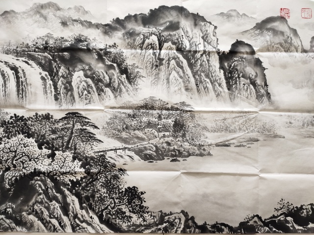 古玩字畫中國(guó)書法家協(xié)會(huì)會(huì)員 馬永超《墨韻神州》拍賣，當(dāng)前價(jià)格1369元